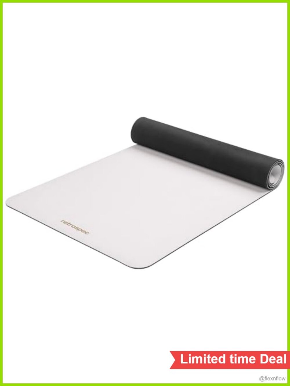 Retrospec Laguna 5mm Yoga Mat - Slip-Resistant Moisture Absorbing Fitness Mat